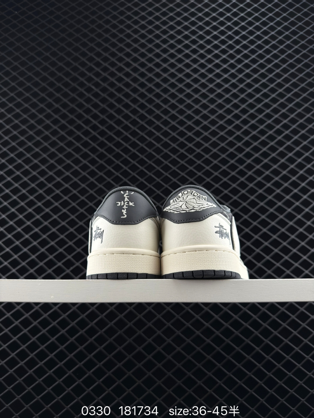 fragment design x Travis Scott x Nike Air Jordan 1 Low OG SP”Black/Green Toe“